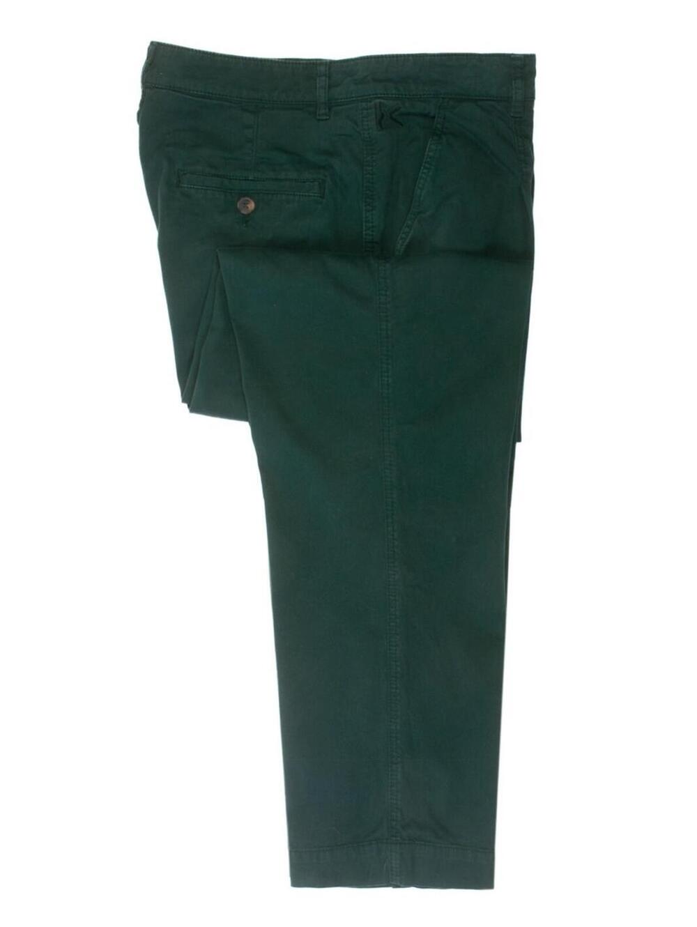 Kenzo Washed Green Single Pleat Slim Pants 30175